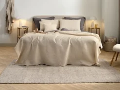 Rygpude KORNBLOMST 50x70 beige