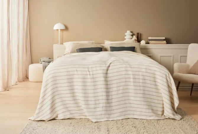 Rygpude LILJE 50x70 beige
