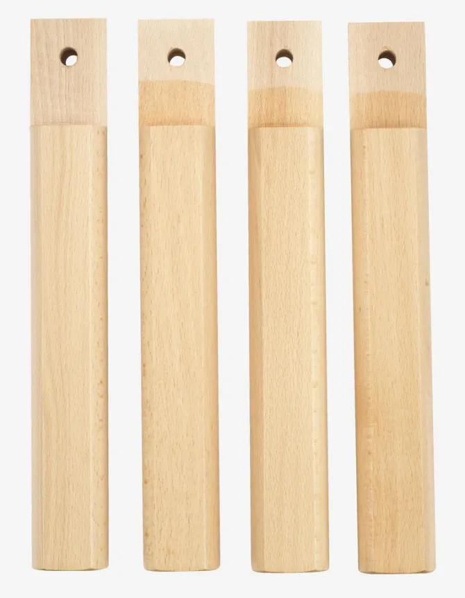 Sengeben B4,3xL3,5xH23cm bøg 4 stk/pk