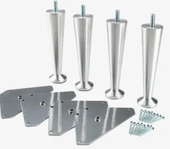 Sengeben Ø3,5xH15cm alu 4 stk