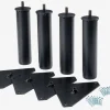 Sengeben Ø3,5xH15cm sort 4 stk