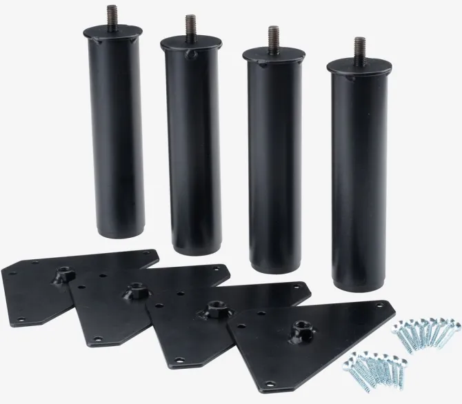 Sengeben Ø3,5xH15cm sort 4 stk
