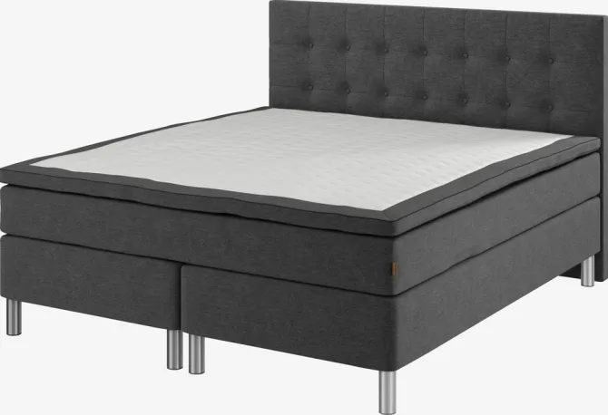Sengegavl 180x122 H70 BUTTONS Grå-40