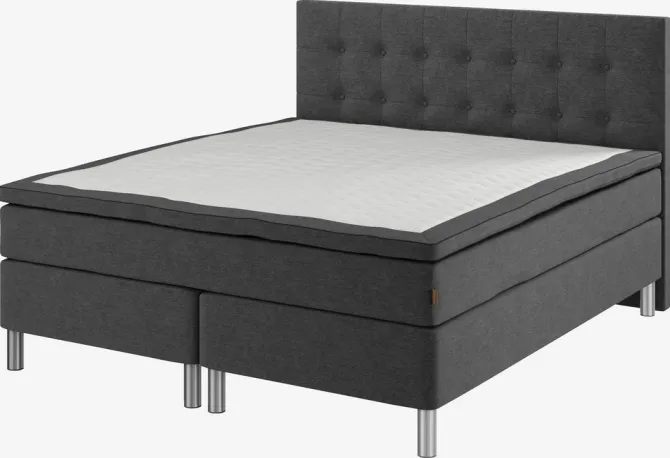 Sengegavl 180x122 H70 BUTTONS Grå-40
