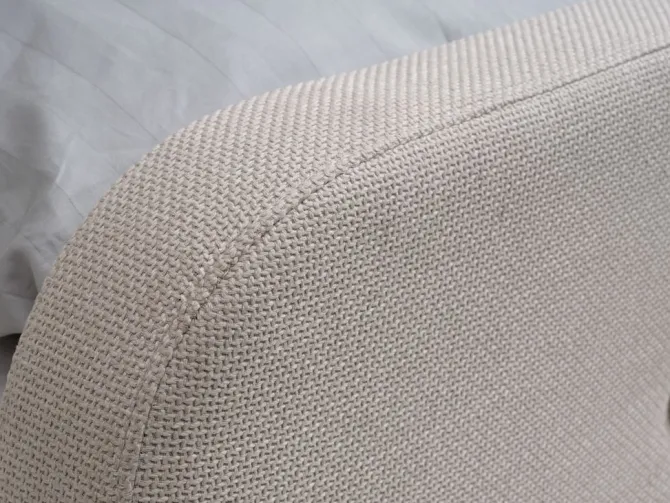 Sengeramme KONGSBERG 90x200 beige stof