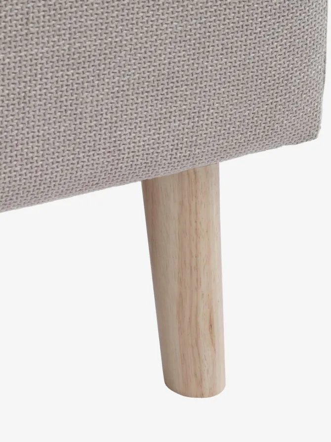 Sengeramme KONGSBERG 90x200 beige stof