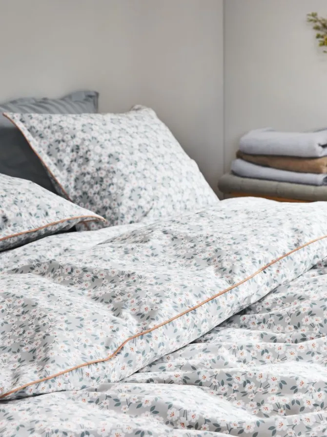 Sengetøj INGA percale 140x200 grå
