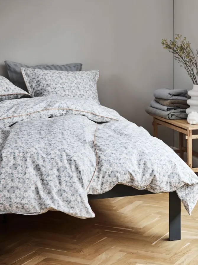 Sengetøj INGA percale 140x200 grå