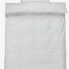 Sengetøj OLGA percale 140x200 blå/hvid