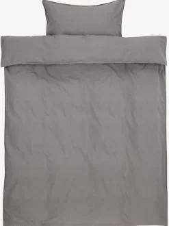 Sengetøj SANNE vasket bomuld 140x200 grå