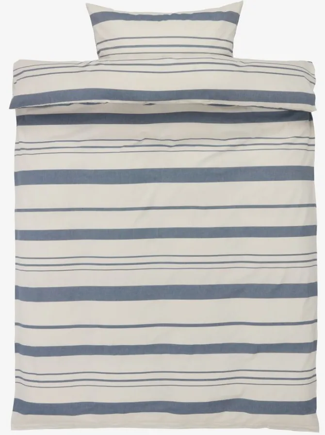 Sengetøj SILJE garnfarvet 140x200 navy