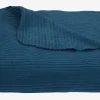Sengetæppe JERNTRE 160x220 fleece blå