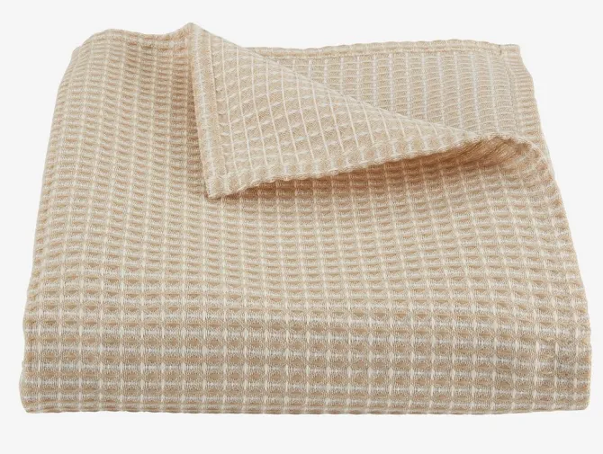 Sengetæppe KORNBLOMST 160x220 beige