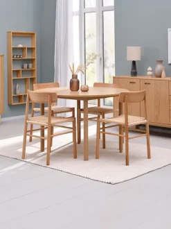 Skab LYNGVIG 90 cm 2 jalousilåger eg natur