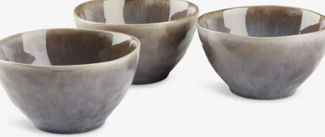 Skål HENNING Ø14xH8cm grå