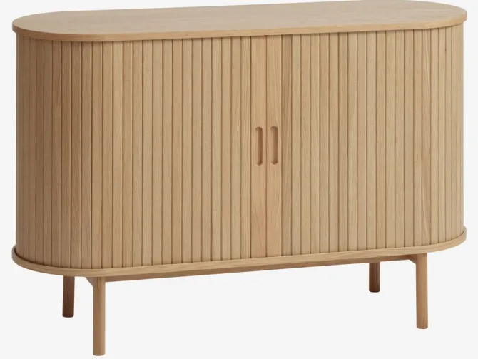 Skænk LYNGVIG 120 cm 2 jalousilåger eg natur