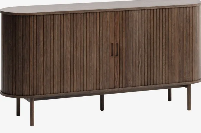 Skænk LYNGVIG 160 cm 2 jalousilåger mørk eg