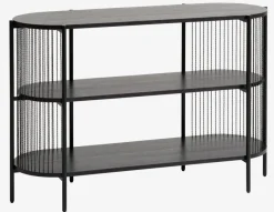 Skænk SNESLEV 2 hylder sort