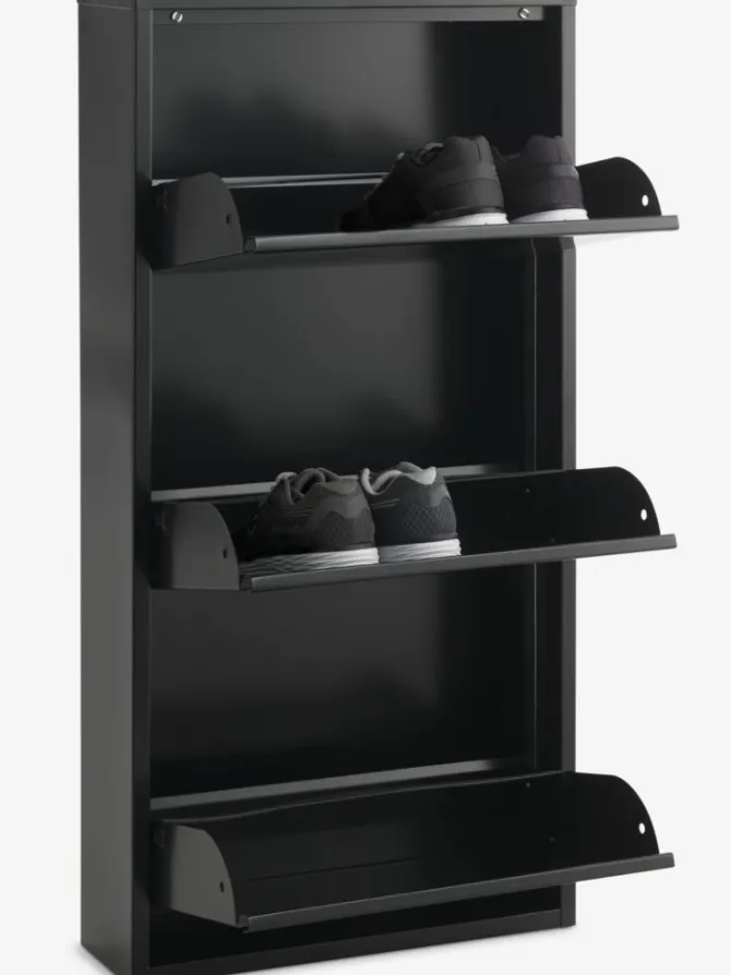 Skoskab HALLENSLEV 3 rum sort