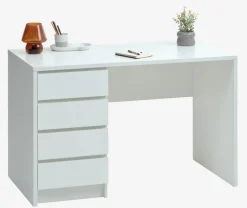 Skrivebord LIMFJORDEN 60x120 4 skuffer hvid