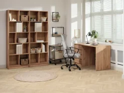 Skrivebord LIMFJORDEN 60x120 4 skuffer eg naturfarve