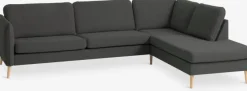 Sofa AARHUS open-end højrevendt mørkegråt stof