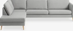 Sofa AARHUS open-end lysegråt stof