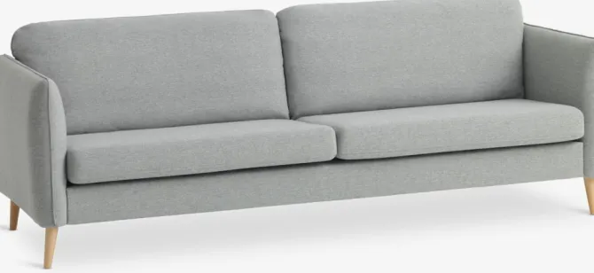 Sofa AARHUS 3-pers. lysegråt stof
