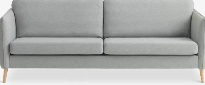 Sofa AARHUS 3-pers. lysegråt stof