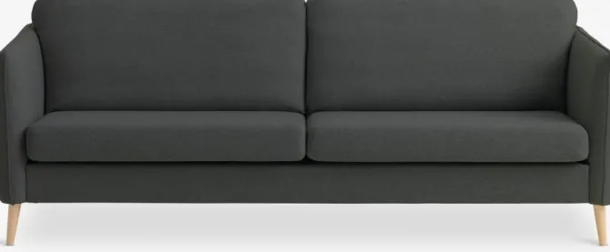 Sofa AARHUS 3-pers. mørkegråt stof