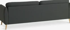 Sofa AARHUS 3-pers. mørkegråt stof