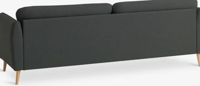 Sofa AARHUS 3-pers. mørkegråt stof