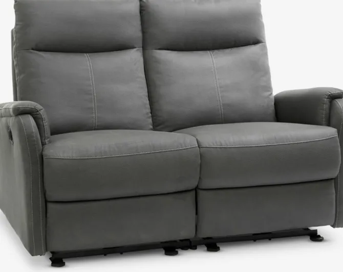 Sofa ABILDSKOV elektronisk gråt stof