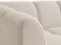 Sofa ALLESE chaiselong venstrevendt beige stof