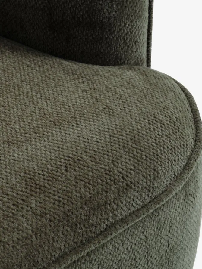 Sofa BREDAL 2,5-pers. olivengrønt stof/egefarve