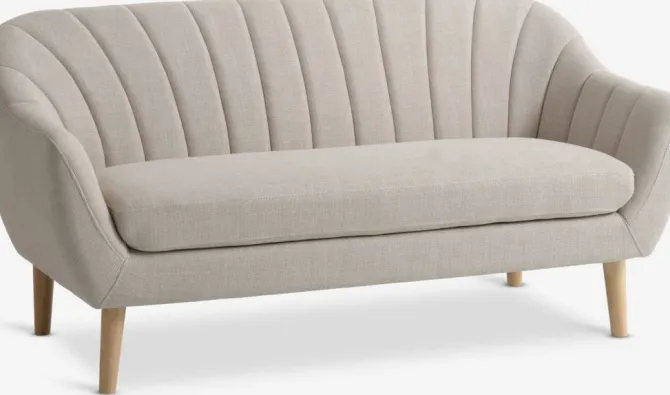 Sofa EGEDAL 2.5-pers. beige stof/egefarve