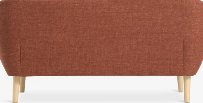 Sofa EGEDAL 2.5-pers. terrakottafarvet stof/egefarve