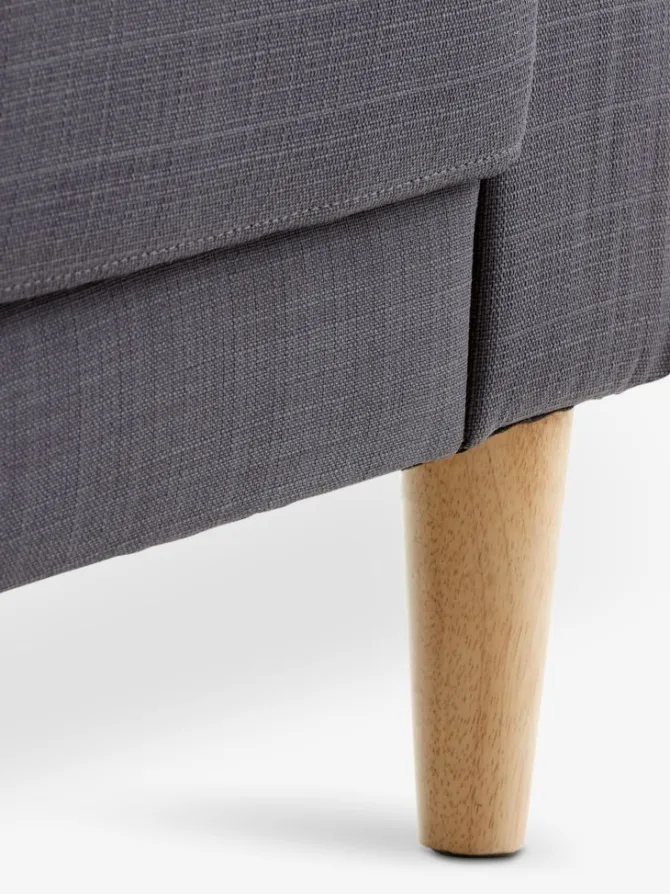 Sofa EGENSE 3-pers. mørkegråt stof