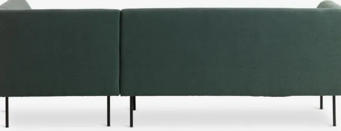 Sofa KARE chaiselong højrevendt mørkegrøn