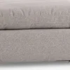 Sofamodul LUNDBY chaiselong/puf sandfarvet stof