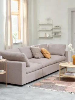 Sofamodul LUNDBY midter sandfarvet stof