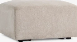 Sofamodul SKEJBY chaiselong/puf sandfarvet stof