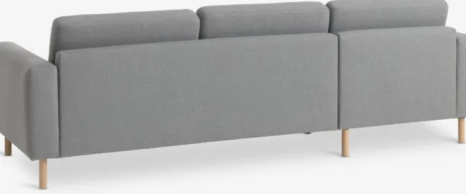 Sofa SVALBARD chaiselong lysegrå