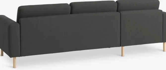 Sofa SVALBARD chaiselong mørkegrå