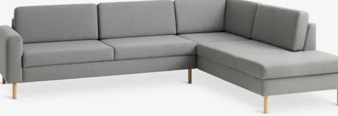 Sofa SVALBARD open-end højre lysegrå