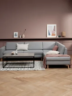 Sofa SVALBARD open-end højre lysegrå