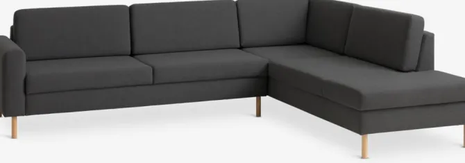 Sofa SVALBARD open-end højre mørkegrå