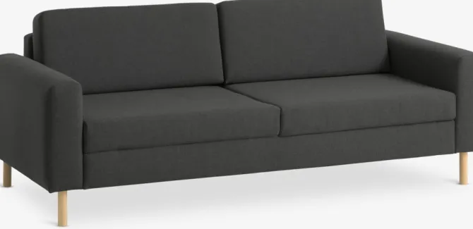 Sofa SVALBARD 3-pers. mørkegrå