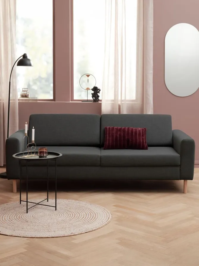 Sofa SVALBARD 3-pers. mørkegrå