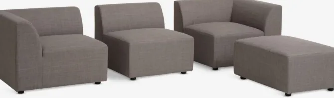 Sofa TERNDRUP chaiselong grå